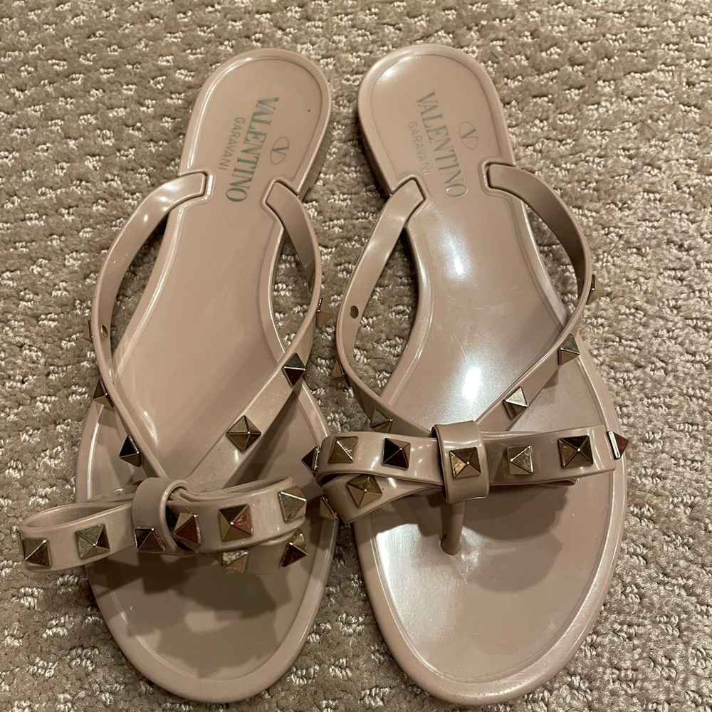 Valentino studded jelly sandals